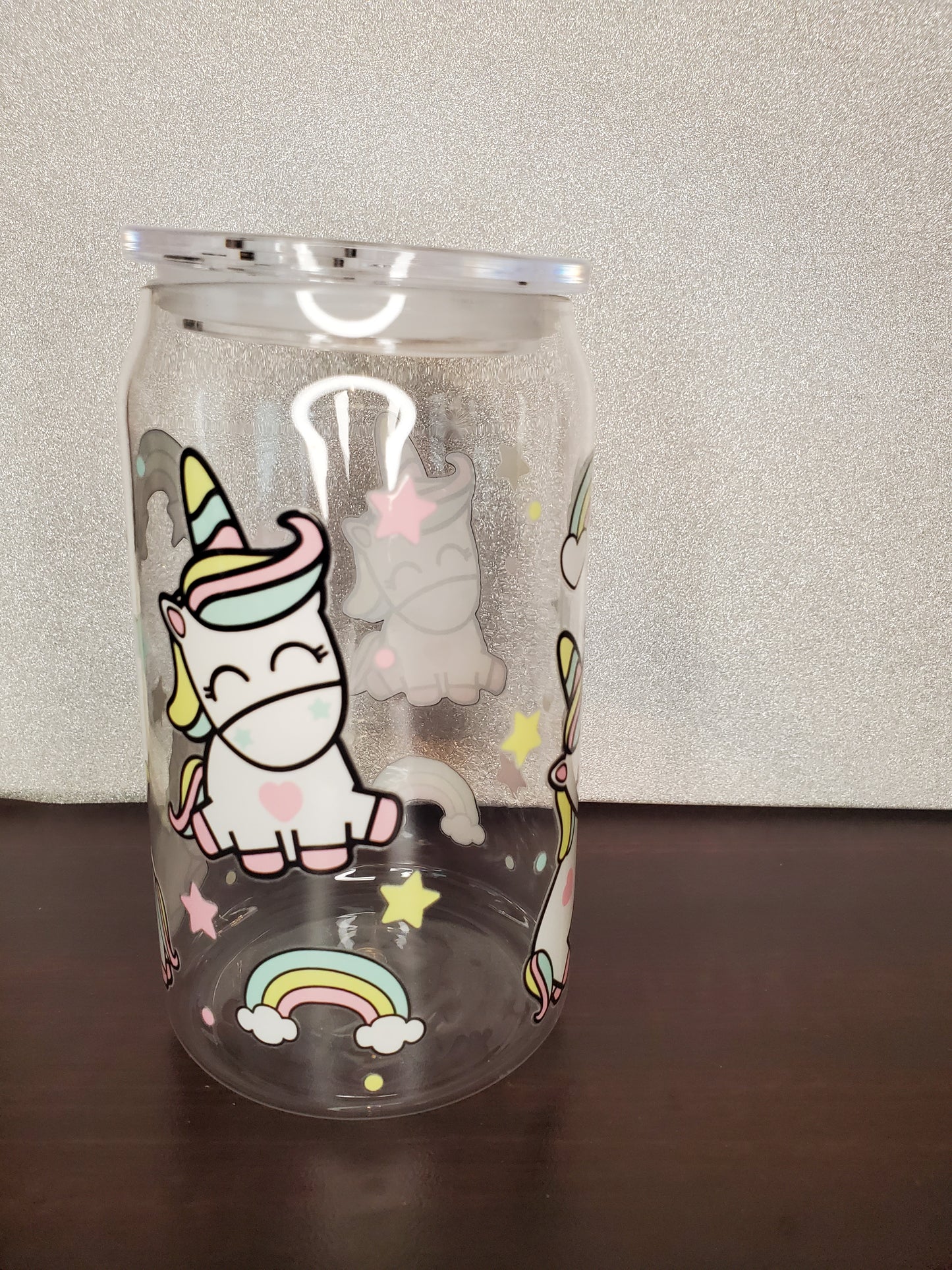 16oz Unicorn Friends Acrylic Cup, Straw & Lid