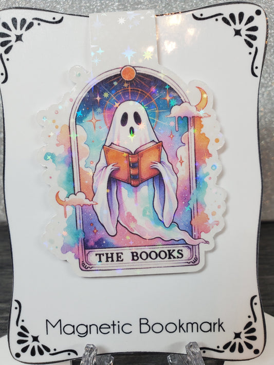 The Boooks Tarot Card Ghost Holographic Magnetic Bookmark