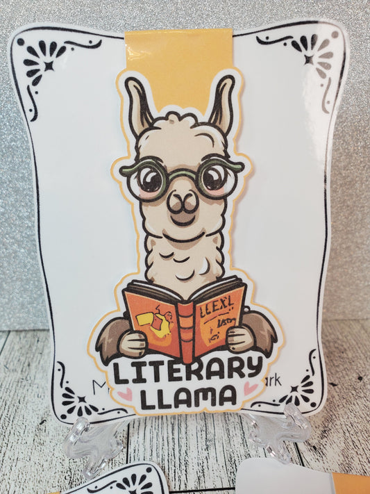 Literary Llama Magnetic Bookmark